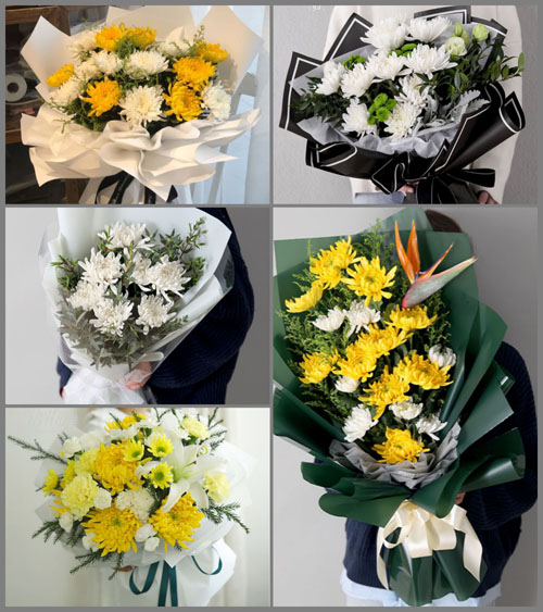 吉林白山市浑江区七道江镇团结村白事花束代送